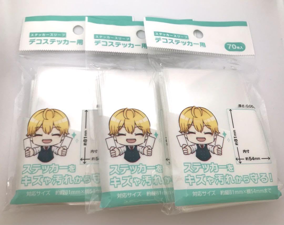 Amazon.co.jp: ステッカースリーブ デコステッカー用 3個セット アニメ 