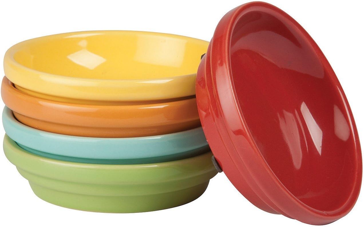 New England Pottery Cabana Assortment Electric Saucer, 4.