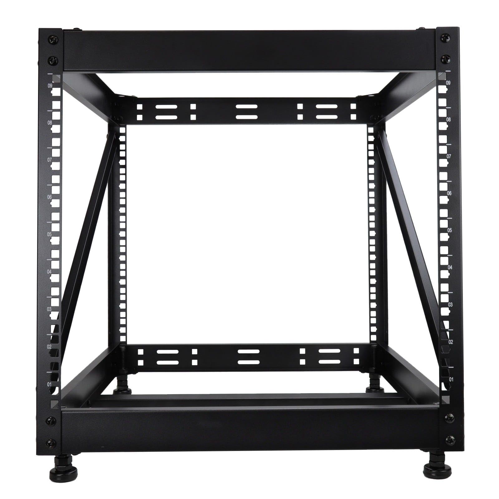 kenable 48,3 cm (19 Zoll) Offener Rack 9U Rahmen Datenschrank PDU/Netzwerk/Panel/Switch Büro/Studio