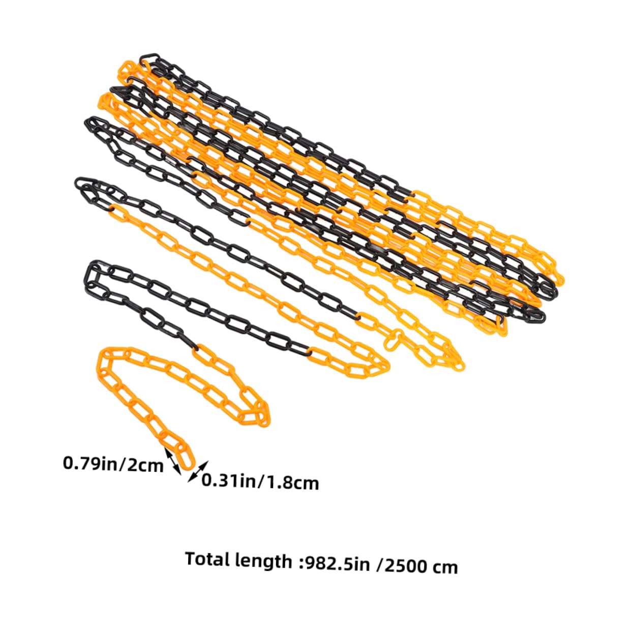 Cabilock Safety Barrier Chain for Traffic Control Crowd Management Driveway Parking Construction Site