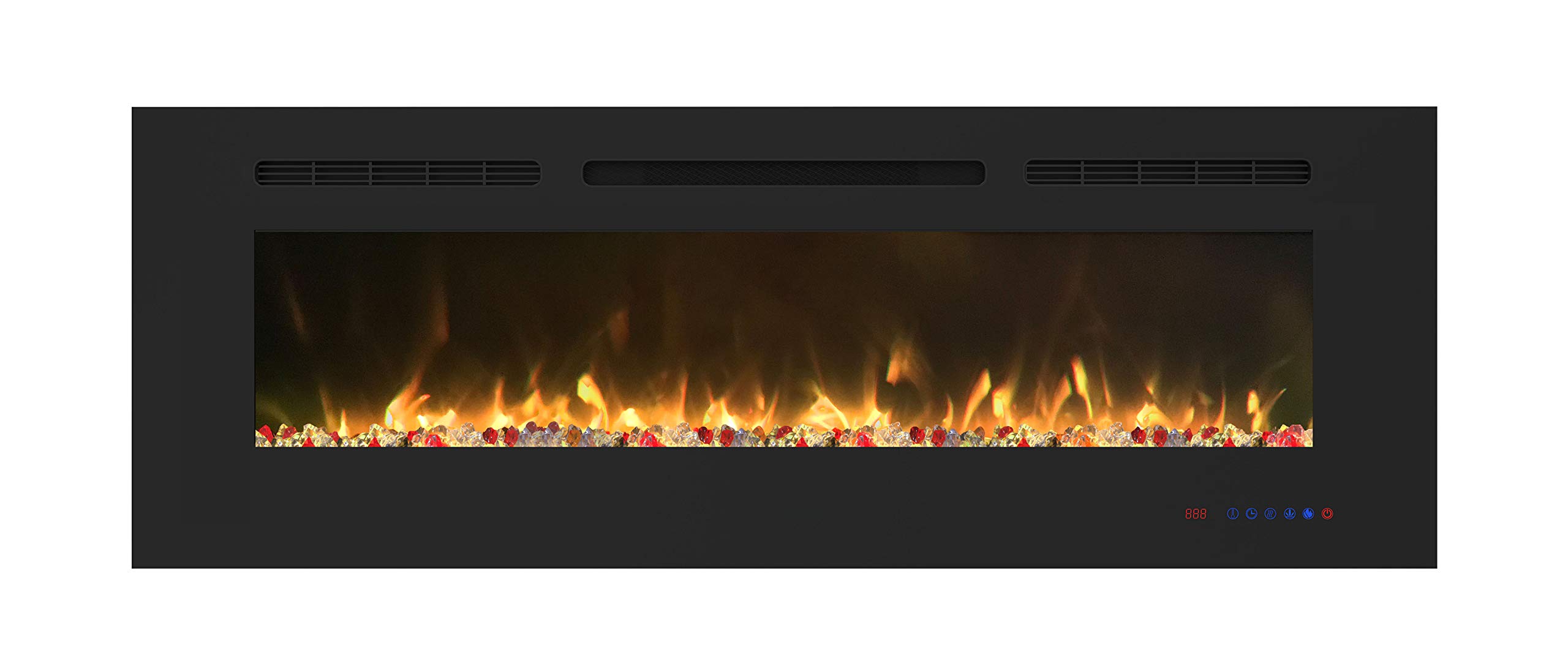 Buy EASEWAY 50 inch Electric Fireplace, Recessed and Wall ed Electric