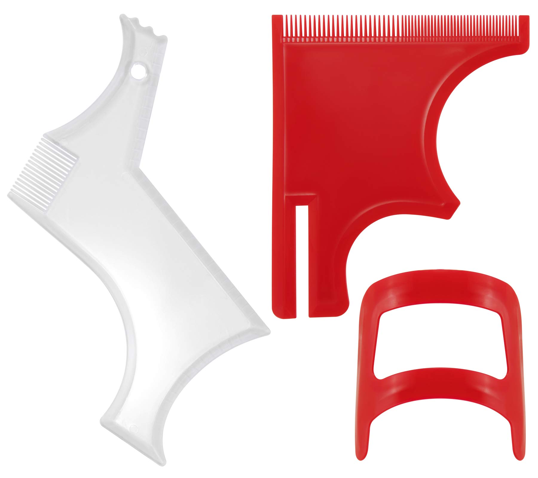 Buy Boobeen 3 Pieces Beard Mustache Combs & Haircut Tool Kit with