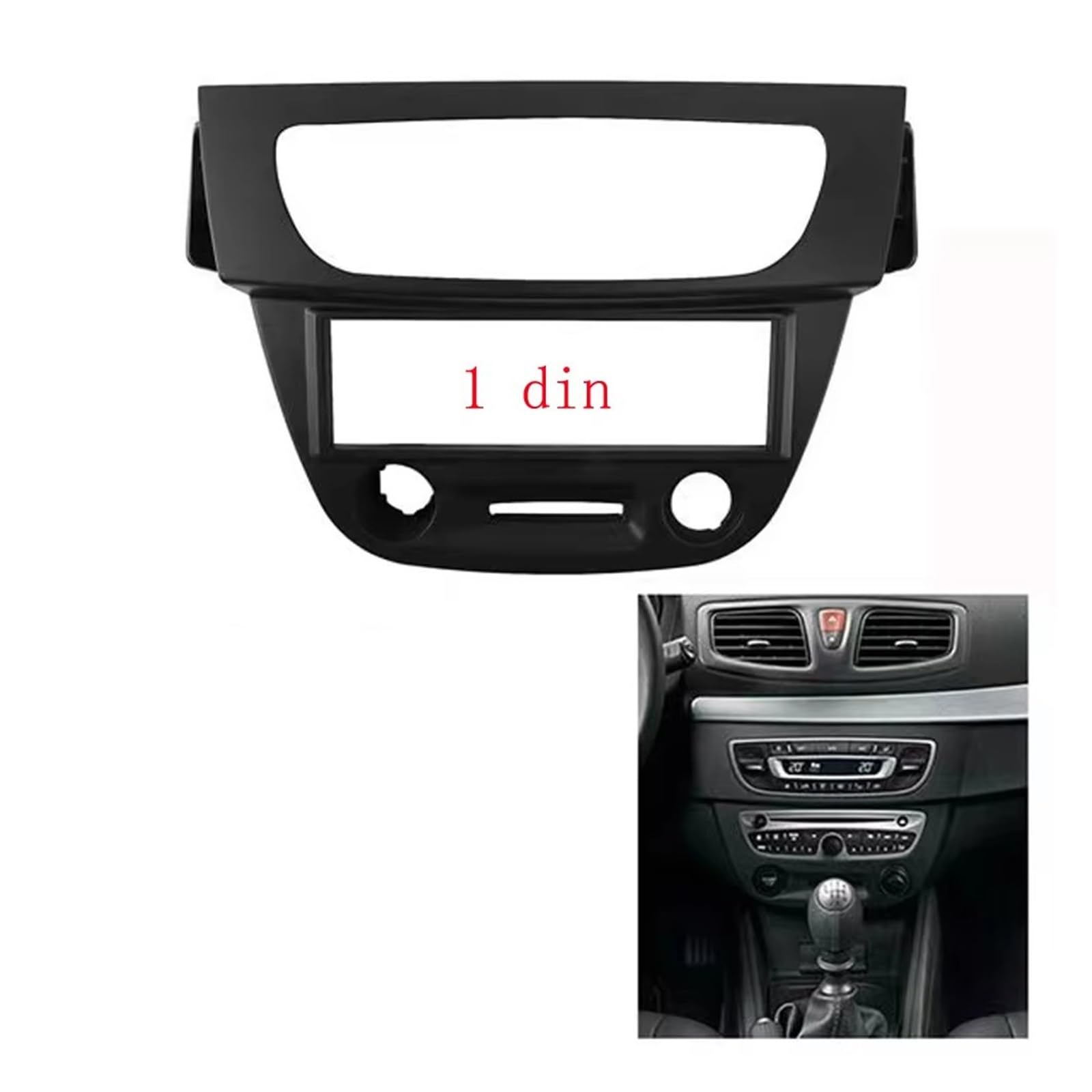 para Megane 2008-2015 para Fluence 2009+ Kit Instalación Panel Marco DVD Radio Coche DIN Marco Radio Coche Radio