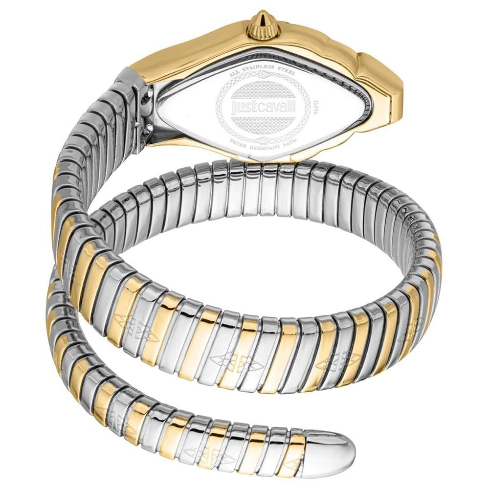 Just Cavalli Signature Snake Ferocious - Orologio Da Polso Da Donna Al Quarzo Moda