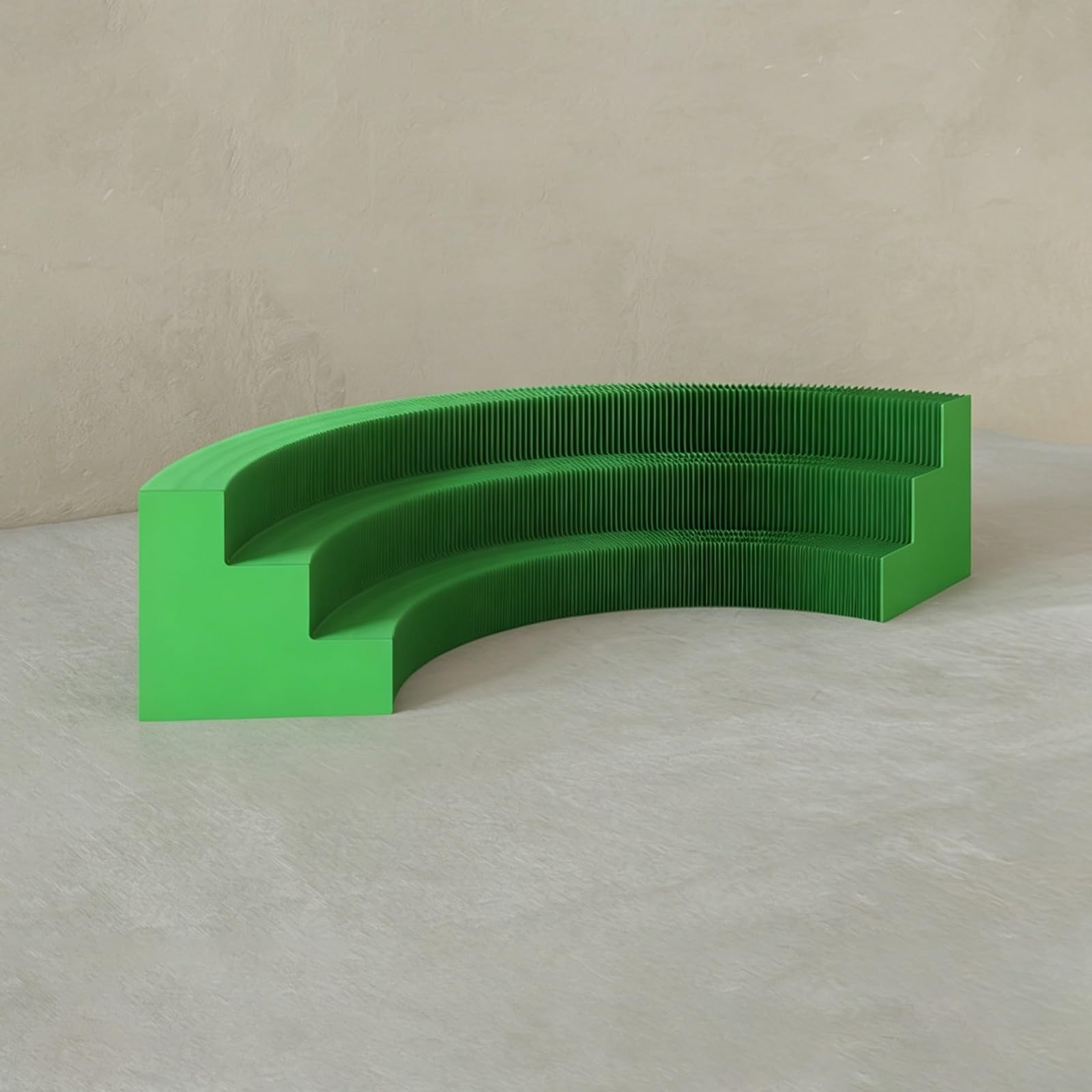 MDDKOP Paper Retail Display Stand, Foldable Honeycomb Showcase Table Lightweight paper display for retail stores, boutiques, trade shows, pop-up shops, product showcases(Green,60–80 x 33 x 30 cm)