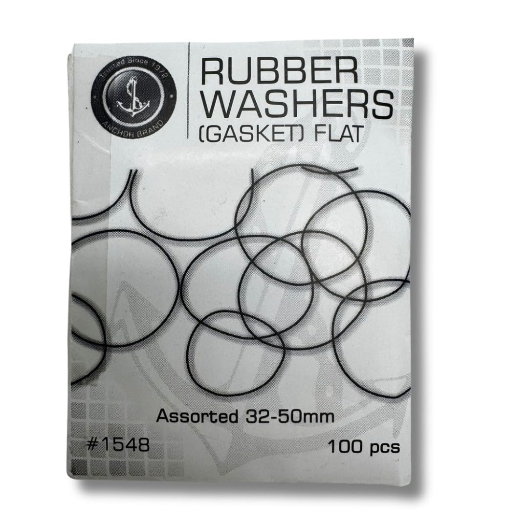 Proops Pack Of 100 Flat Gaskets, 32-50Mm, 0 Rings Seal Rubber Washers For Watches. (J1513) Free Uk Postage.