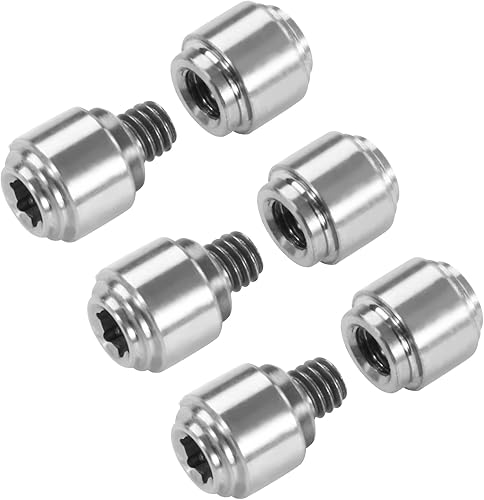 Miniatura 7 de Paquete de 3 pernos de titanio para el pulgar para cuchillos de bolsillo BUGOUT serie 535, color azul