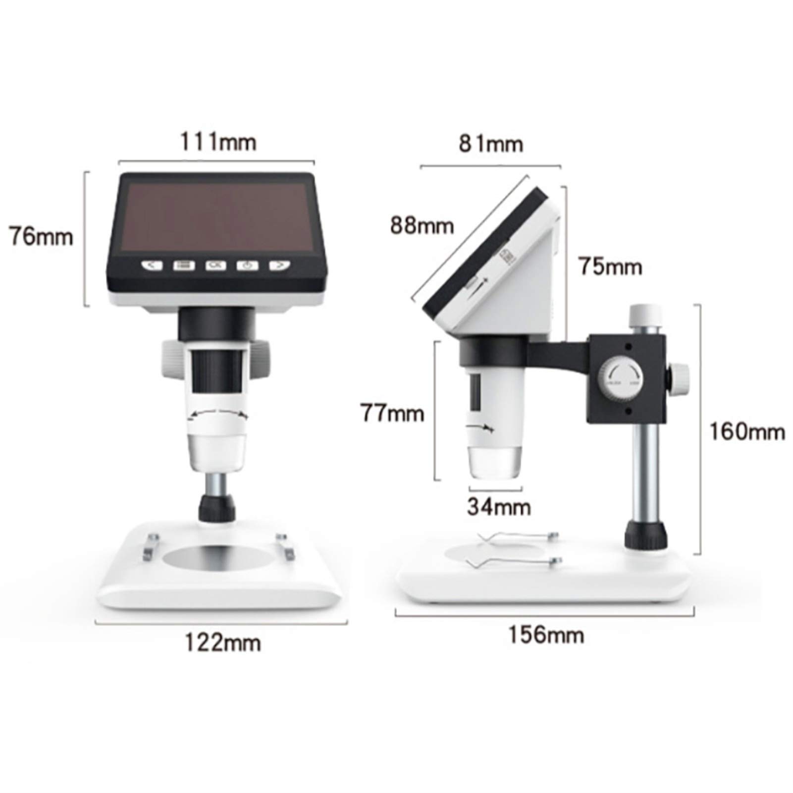 Microscoop, 4,3 / 7 Lcd Microscoop elektronische digitale microscoop met 8 LED Continu solderen Amplificatie Vergrootglas met 3 2GB Kaart voor kinderen studenten thuisschoollab(4.3 inch 1000X,1000X Microscoop, 4,3 / 7 Lcd Microscoop elektronische digitale microscoop met 8 LED Continu solderen Amplificatie Vergrootglas met 3 2GB Kaart voor kinderen studenten thuisschoollab(4.3 inch 1000X,1000X