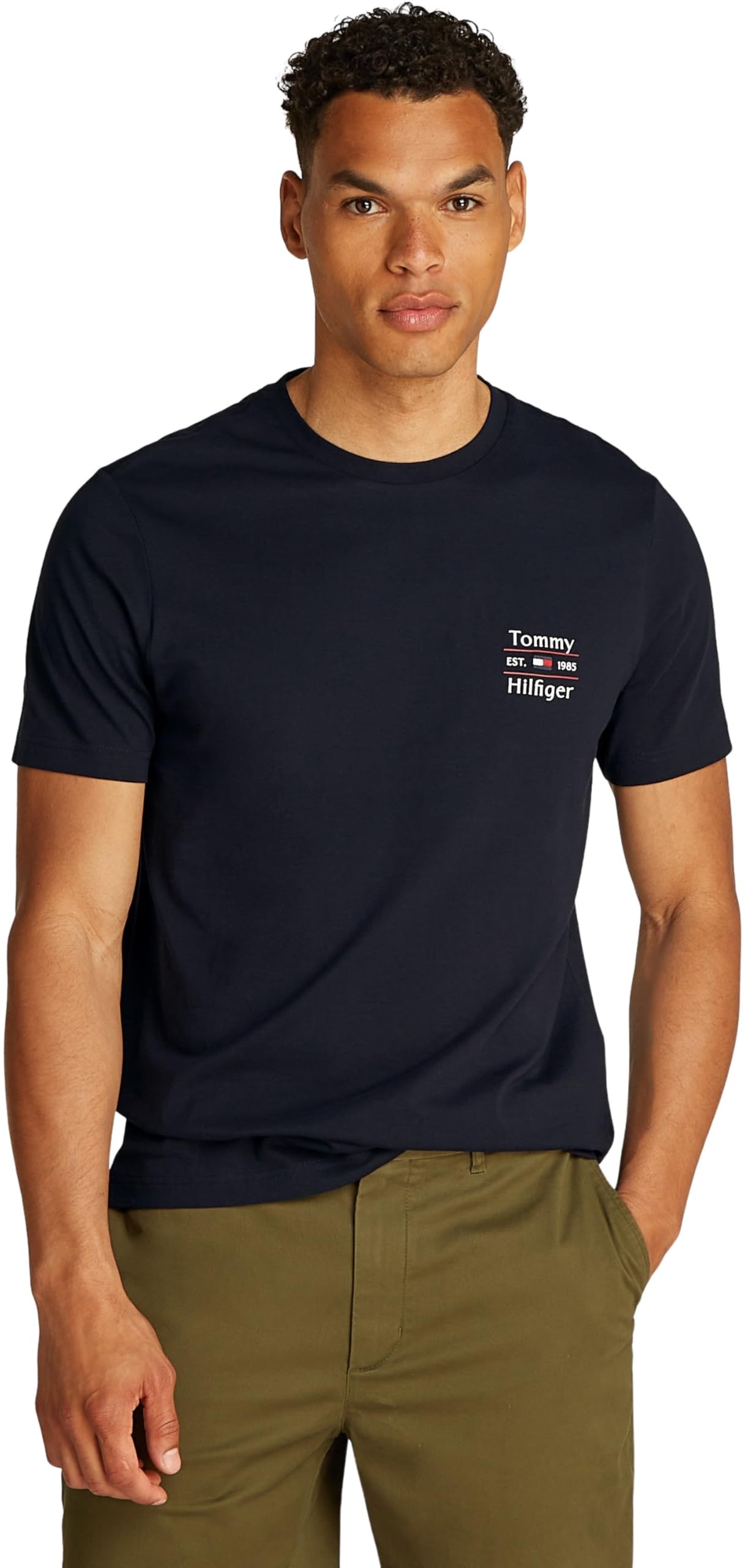 Tommy Hilfiger Stack Tee Mw0mw38622, T-Shirt Uomo
