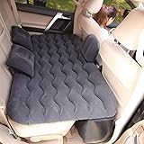zmart 車用 エアインフレータブル トラベル マットレスベッド 後部座席用 ユニバーサル 多機能 ソファピロー アウトドア キャンプ マット クッション 車中泊マット エアベッド インフレータブルマットレス 車載用エアポンプ カーエアベッド SUVマットレス コンパクト収納 車内泊 クッション付き 後部座席 車内泊グッズ 自動車用 快適睡眠
