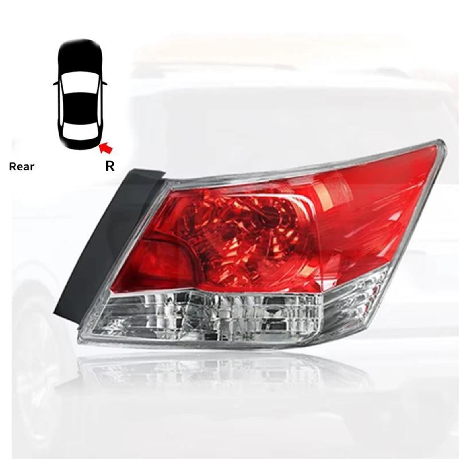Genérico Luces Traseras Para Automóvil Para Accord 2008-2012 (Ref. 33550-TA0-A01) Luz Trasera Combinada (freno Y Posición) Con Bombilla Incluida Conjunto Faro Trasero(BIEN)
