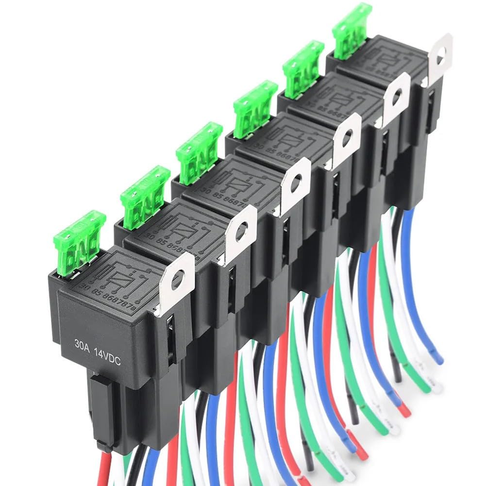 Cables para interruptor de relé de coche de 12V SPST en rutas nocturnas y viajes largos