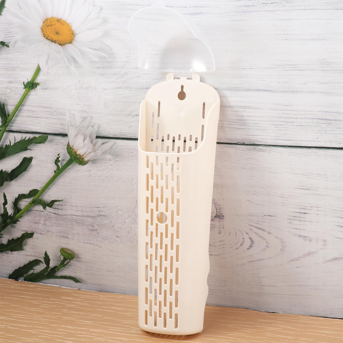 Chopsticks Holder for Kitchen Wall Mounted with Drain Holes Plastic