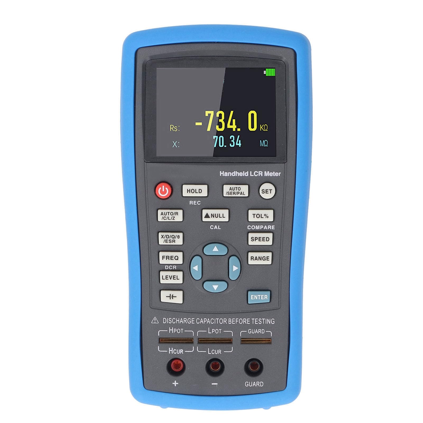 Fafeicy Medidor de Componentes de Condensador de Inductancia Digital, Diseño Compacto, Pantalla de 2,8 Pulgadas, Retroiluminación Ajustable, Ideal para Técnicos, Ingenieros y Estudiantes