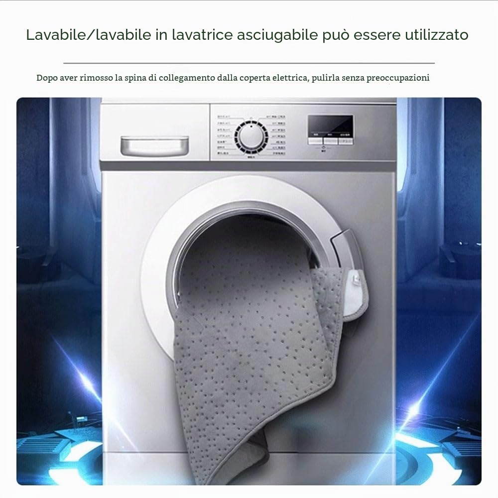 Coperta termica,spegnimento automatico, 150 x 80 cm, display LED, protezione da surriscaldamento, coperta in pile, con timer di 12 ore e 3 livelli di calore, in lavatrice,Beige