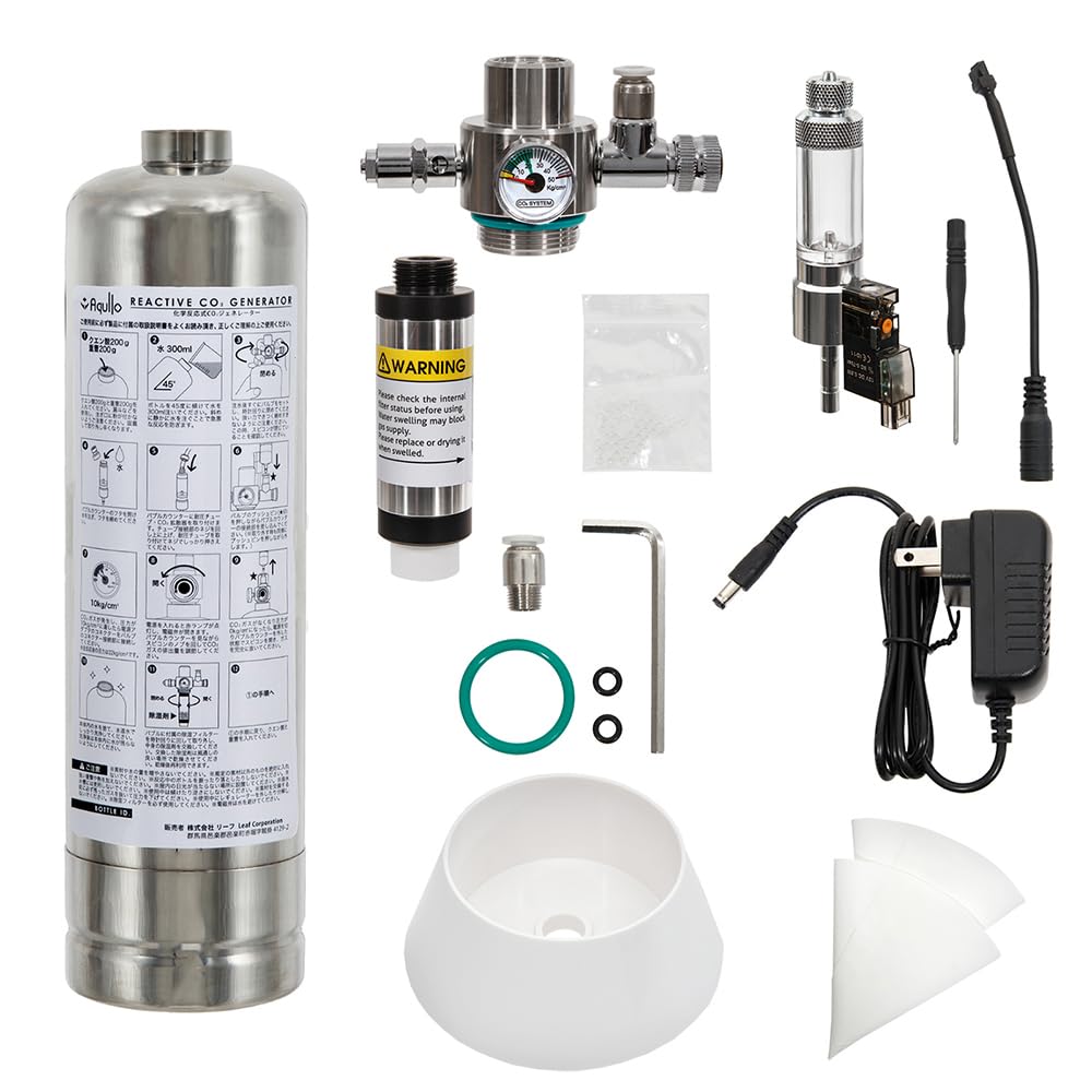 アクロ Aqullo co2ジェネレーター Amazon | アクロ 化学反応式CO2ジェネレーターセット クエン