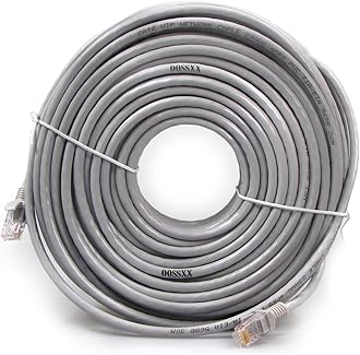 OOSSXX 100 Feet Ethernet Cable POE Cameras Systems Video Security Network Cable Security Surveillance POE Camera SystemGlobal Recycled StandardGlobal Recycled StandardGlobal Recycled Standard