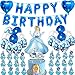 Pallone Foil Cenerentola - simyron 46 pcs Cenerentola Decorazioni Bambine Feste,Palloncino Principesse Feste di Compleanno per Bambine
