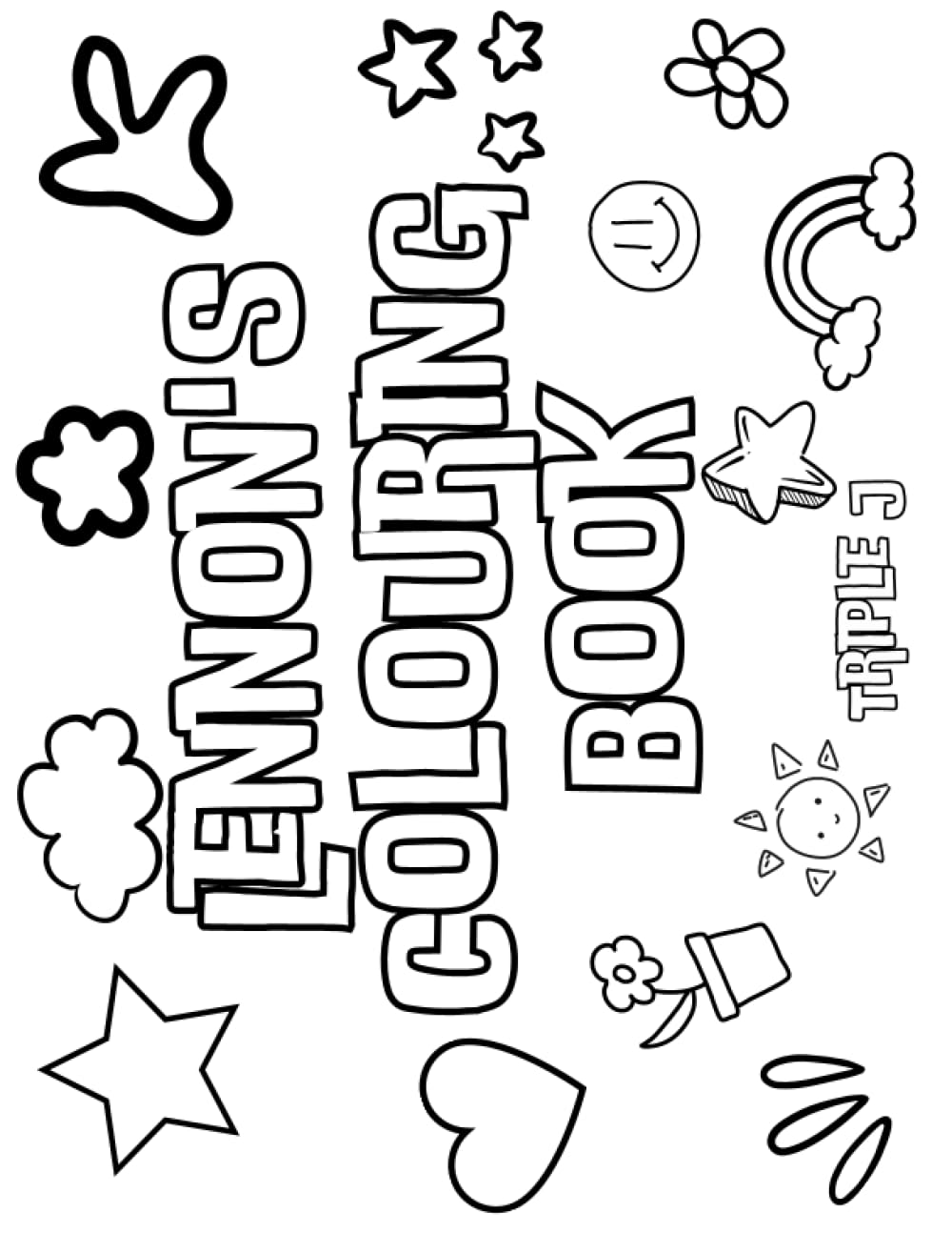 Lennon's Colouring Book: Personalised with Your Name on Every Page