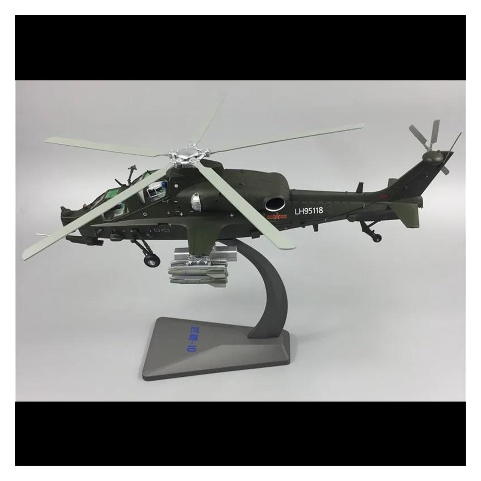 Mini Modell Flugzeug 1:48 Für Druckguss-Maßstab WZ-10 Militärtransporthubschrauber-Flugzeugmodell Fertiges Statisches Metall-Hobbyspielzeug