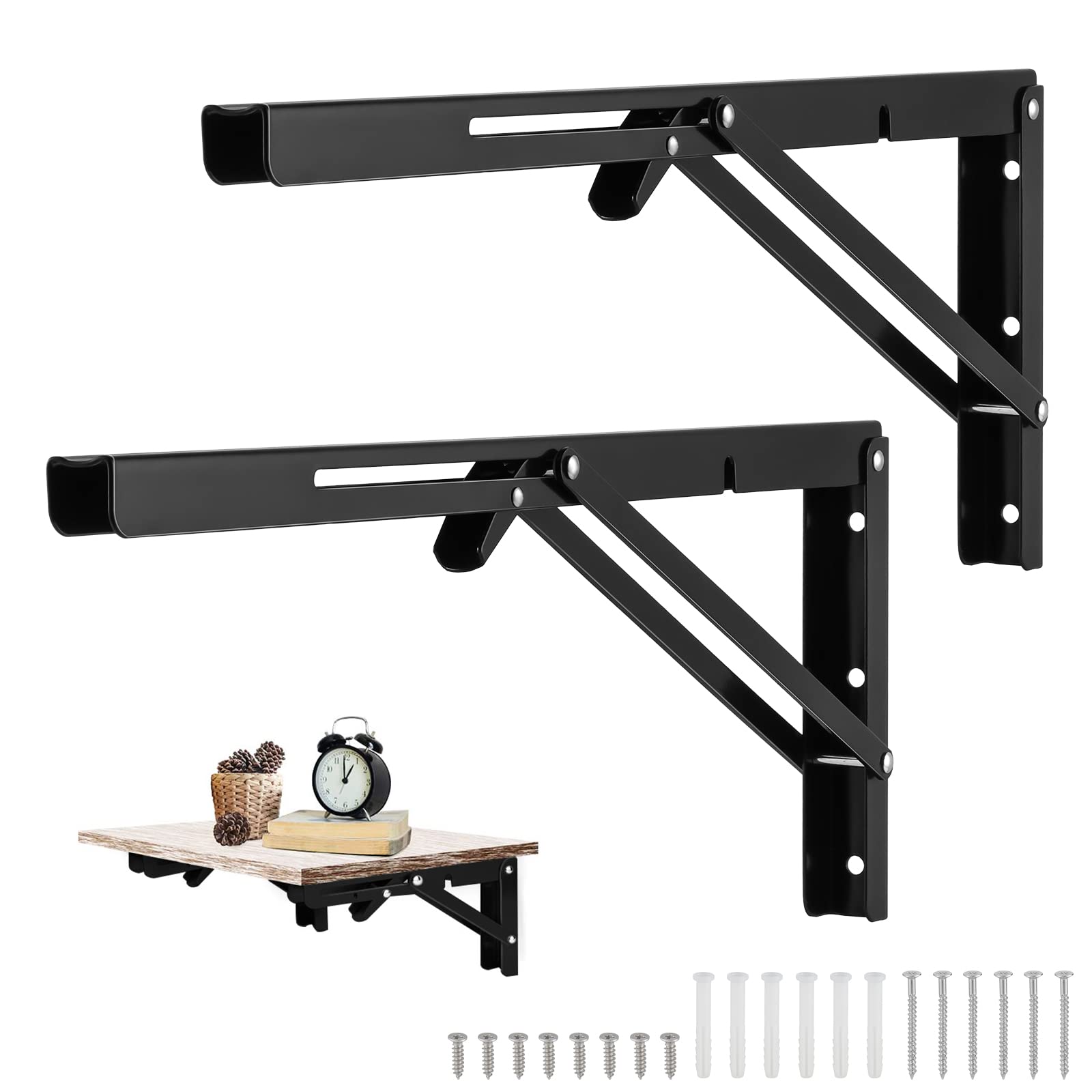 Buy OCR Folding Shelf Brackets Collapsible Shelf Bracket Heavy Duty