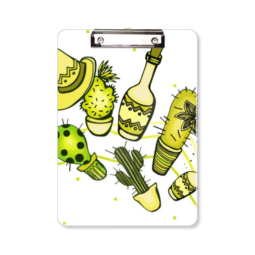 Porte-bloc A4 à motif cactus mexicain pour organiser vos notes de réunion - 5