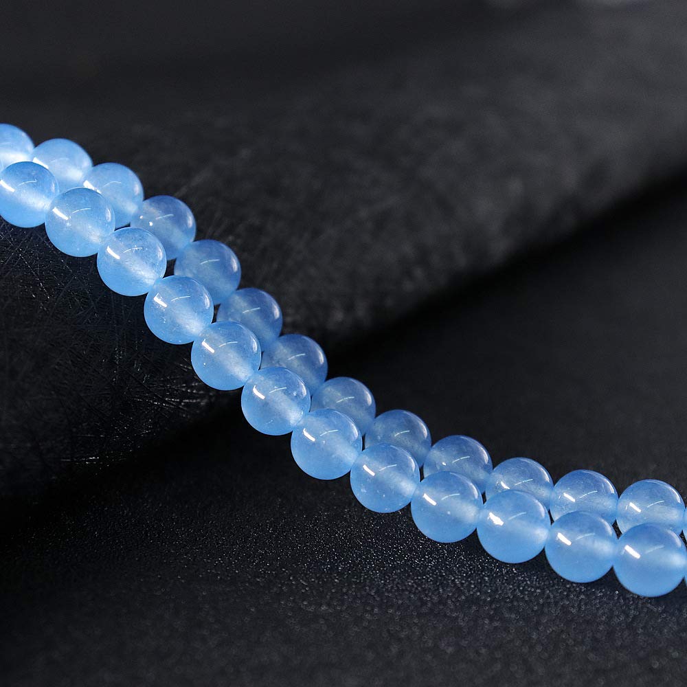 Natural Stone Beads Gemstone Round Loose Beads for Bracelet Necklace Earrings Jewelry Making DIY Crafts Design(4strand 4mm 6mm 8mm 10mm 225pcs)