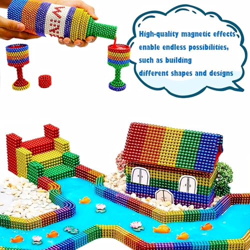 Miyobing 3D - 216 Tragbares Montage Bauspielzeug, Casual Tabletop Games, Büro-Stressabbau/Angstlinderung Desktop-Spielzeug, Geschenke für Erwachsene