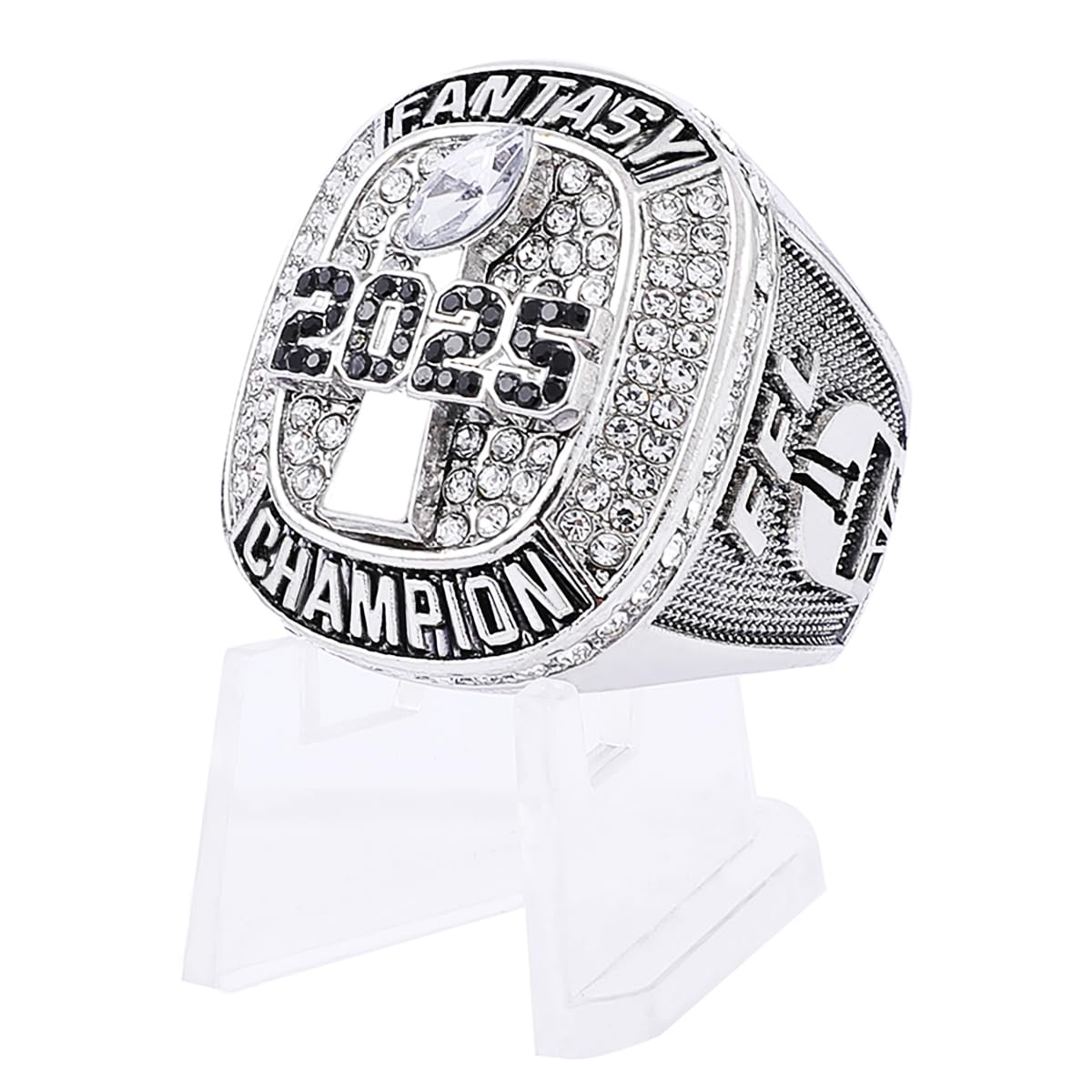 guancrown 2025 Fantasy Football Championship Ring Award Prize Trophy Sports Winner FFL Champion Ring