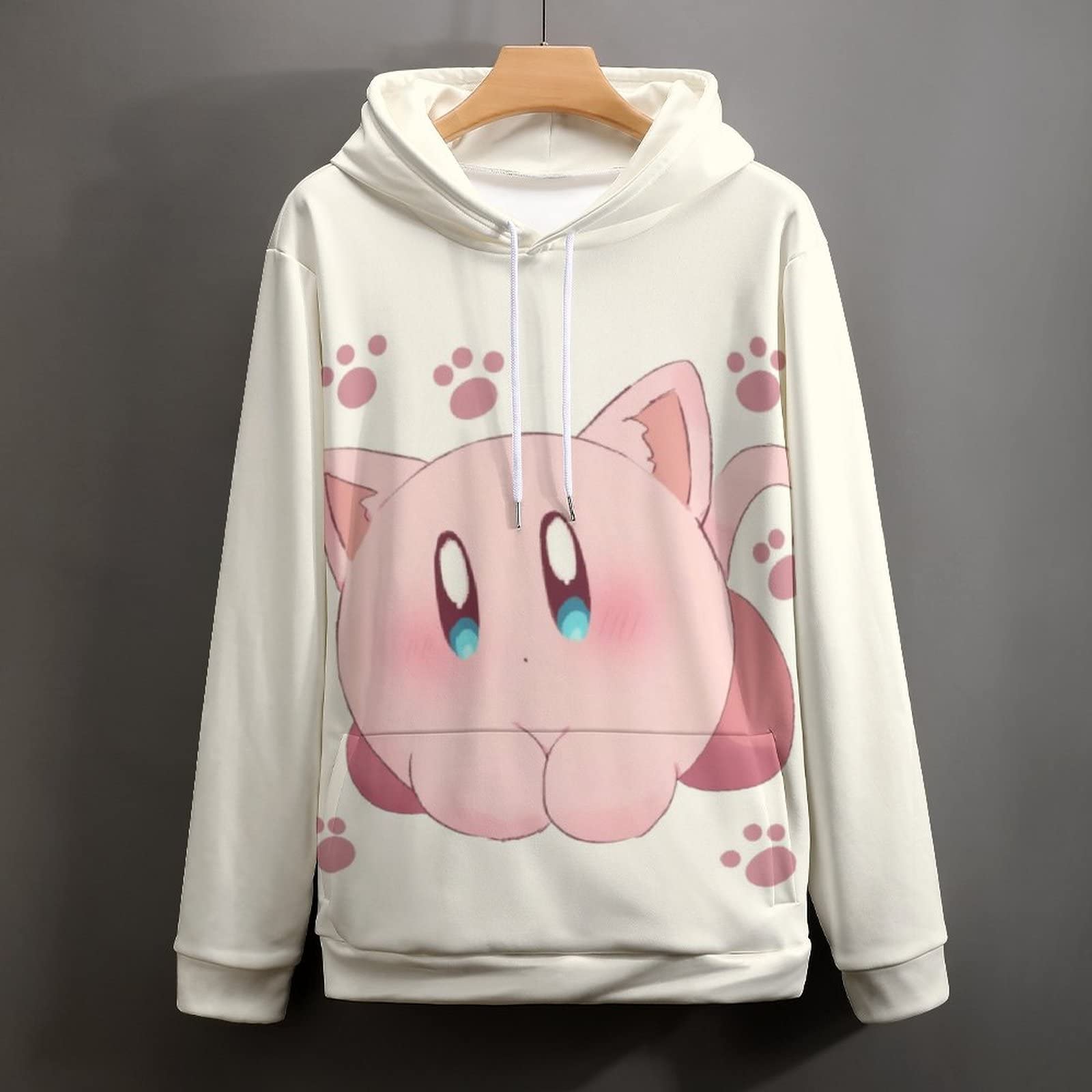 星のカービィ　playful kirby パーカー　白 星のカービィ playful kirby パーカー 白 ラフォーレ原宿に“星の