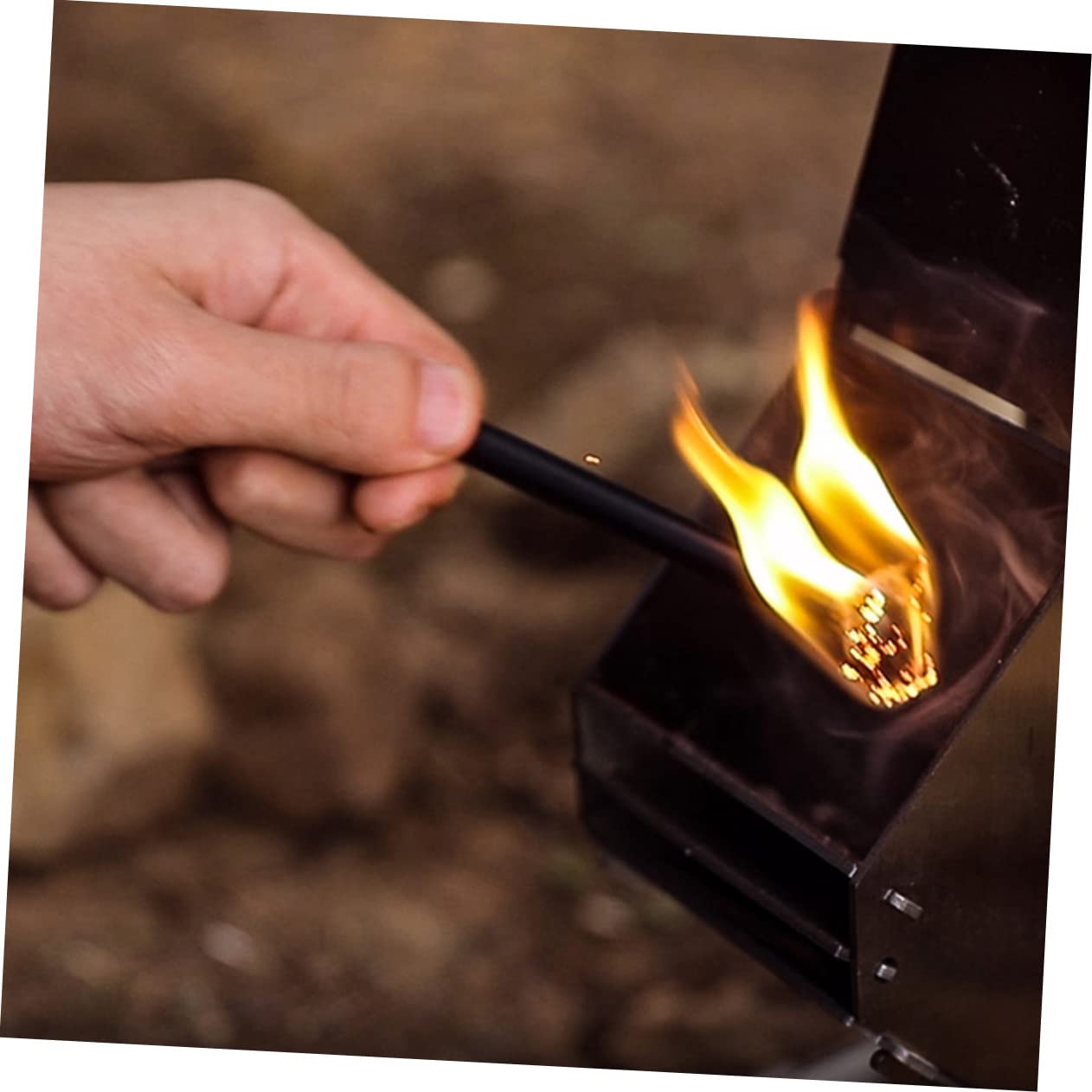 DECHOUS 4Pcs Beeswax Ropes with Handles for Outdoor Camping Fire Starters Practical Wax Wicks for Quick Ignition and Efficient Heat Dissipation