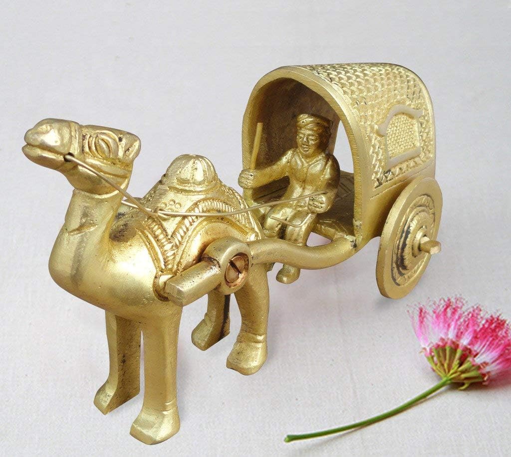 Brass Camel Cart Show Piece for Living Room | Home Decor/Decorative Accessories Living Room | House Warming Return Gifts