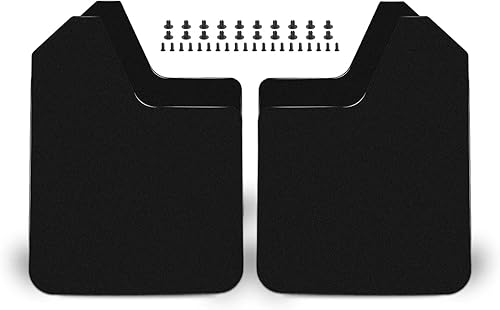 Xotic Tech - 4 protectores de barro delanteros y traseros, protectores contra salpicaduras, guardabarros, universales, para automóvil y SUV (negro)