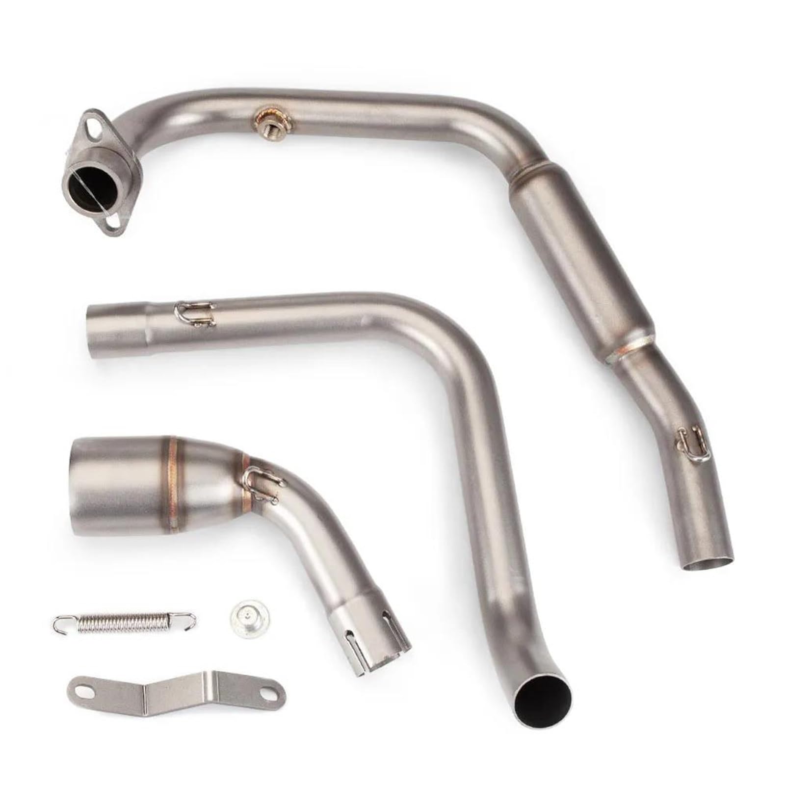 Genérico Silenciador de Escape Silenciador Conexión del Tubo Enlace Central Delantero Modificado 51 Mm para Benelli TNT125 TNT135 2017-2022