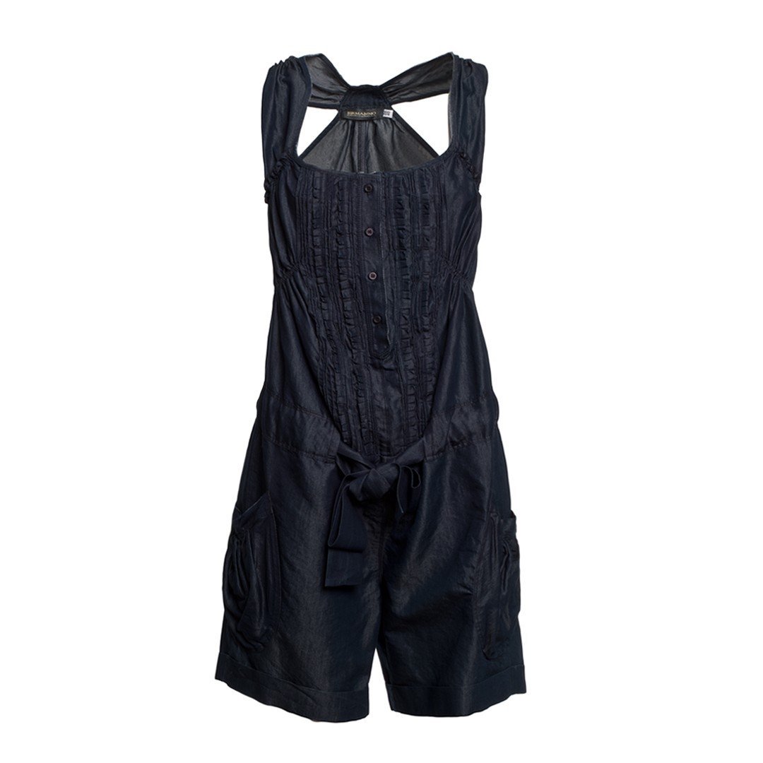 Tuta da donna in denim blu XD741Q