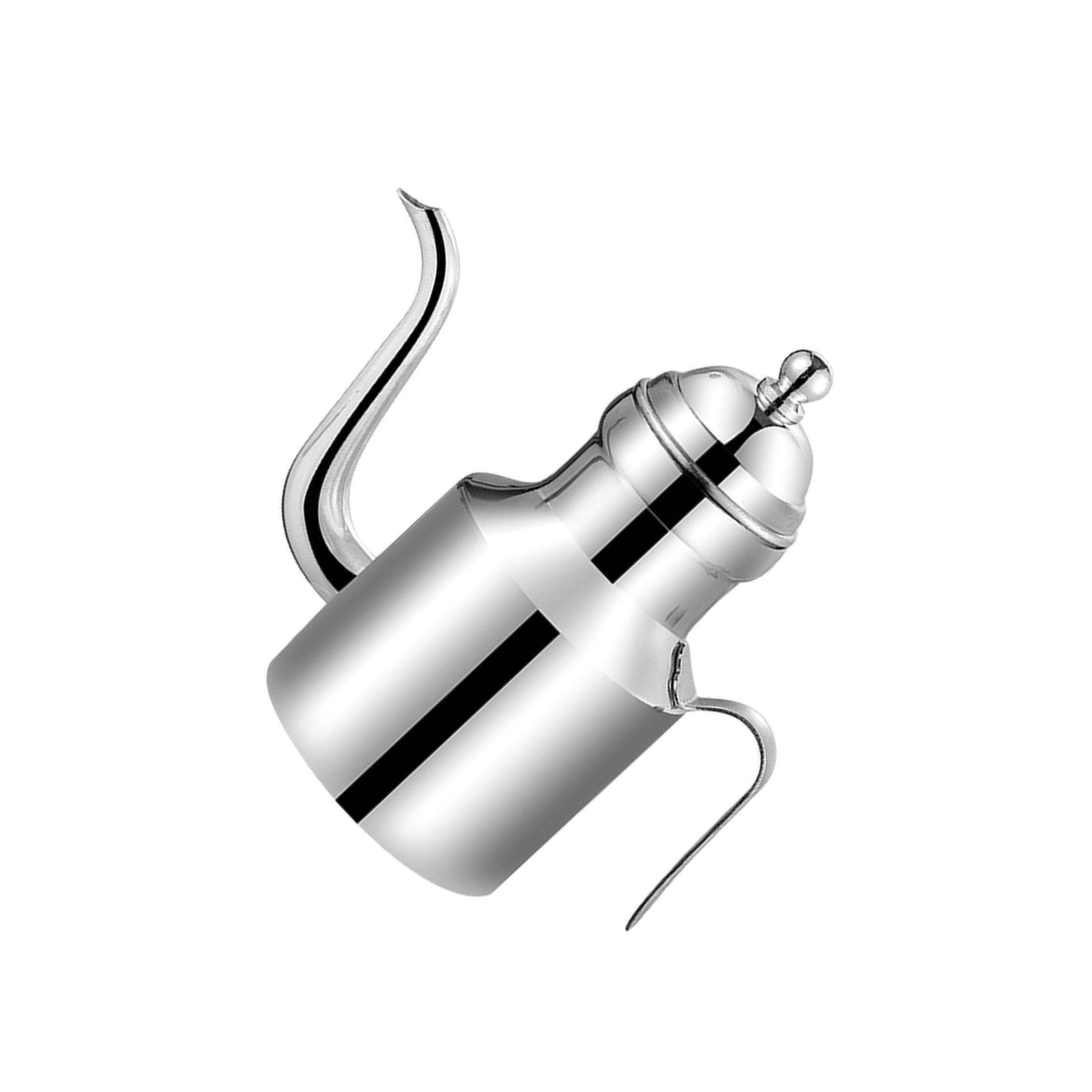 KIXZSAZ Cooking Big Oil Dispenser Vinegar Dispenser Can Precision Pouring For Controlled Cooking Experience Promoting Healthier And Reducing Wastage. Kitchen, Silver 500ml