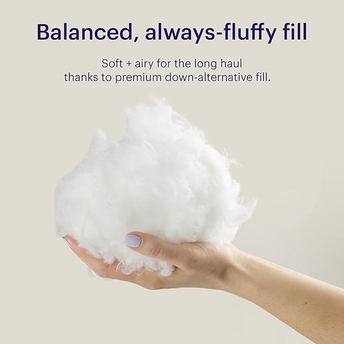 Almohada Fibra Siliconada 59.69 x 39.37 x 17.78 cm Hipoaalergénica miniatura 3