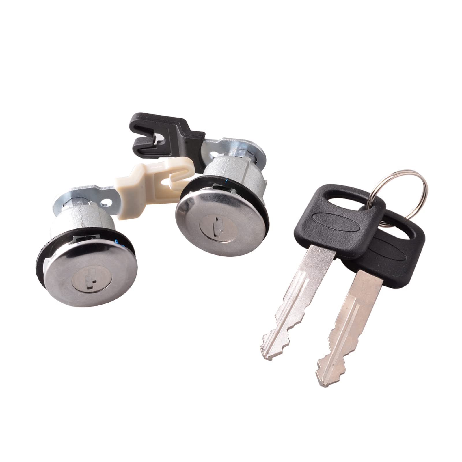 Door Lock Cylinder&Key Set Compatible for Ford E150 E250 Econoline Van F150 F250 Super Duty Truck Explorer Driver&Passenger Door Lock Kit
