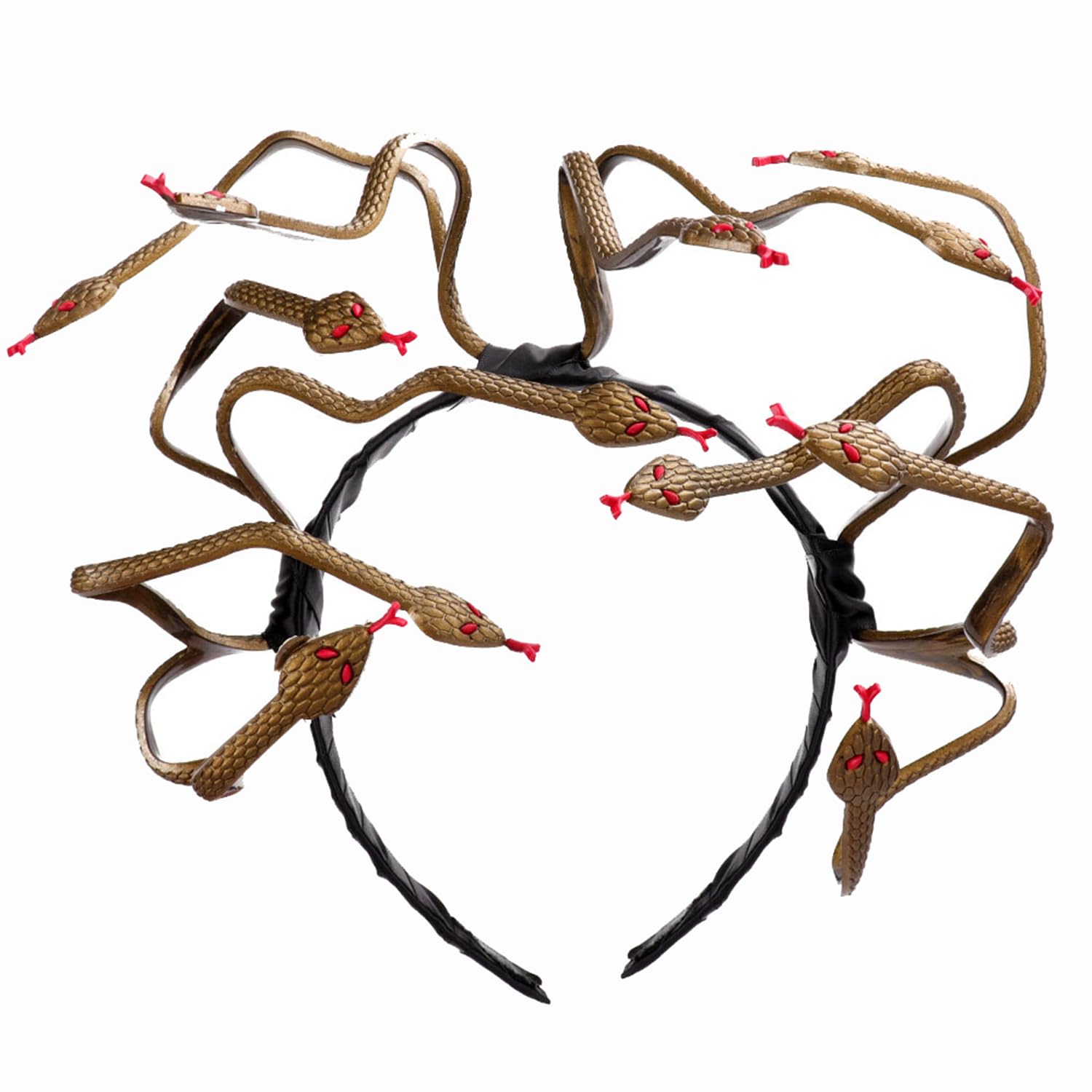 Sponsored Ad – Medusa Headband Snake Headdress Evil Queen Dress up Headpiece Novelty Party Hair Accessory for Halloween Carnivals Cosplay