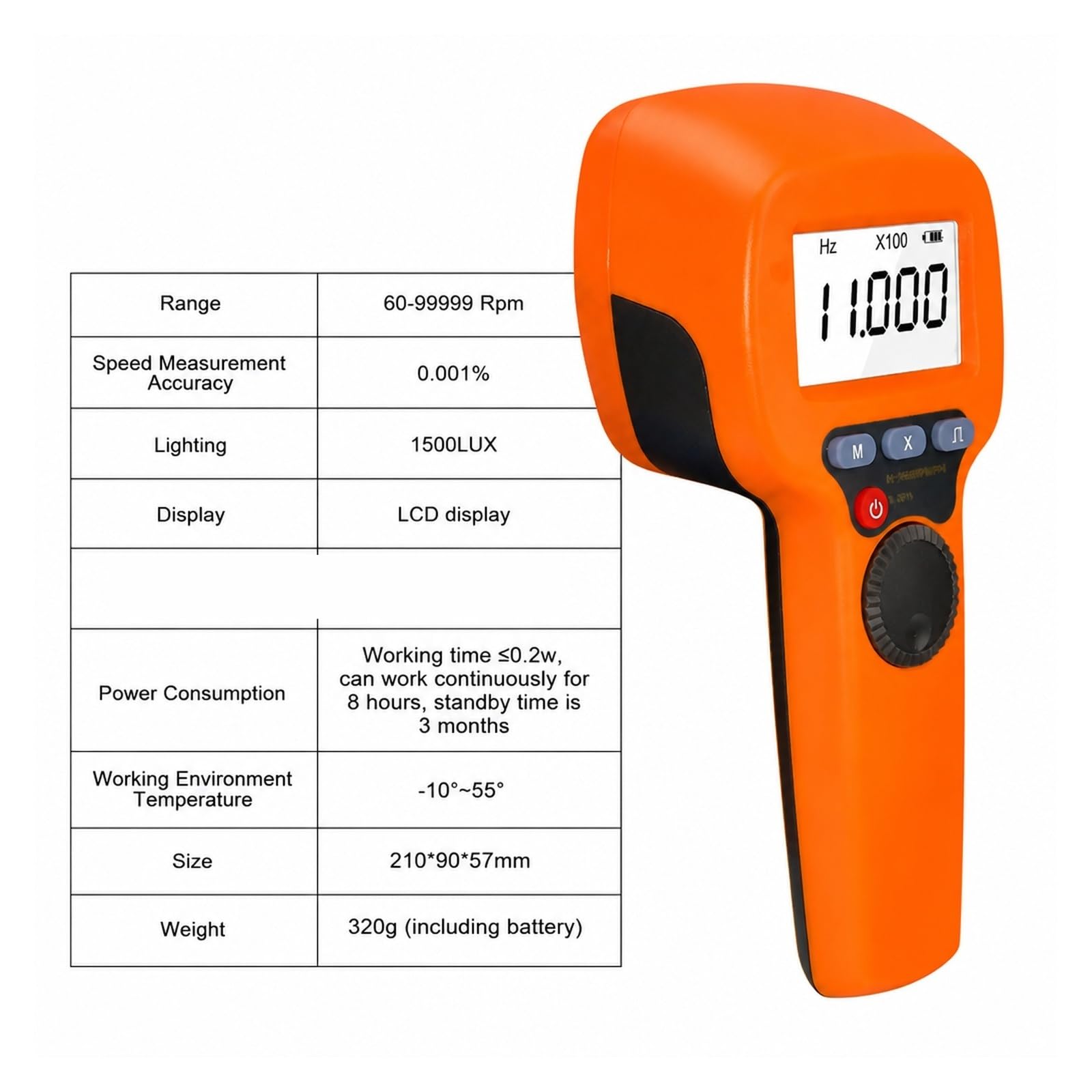 Stroboskope, Digitales LED-Stroboskop, Drehzahlmesser Mit 60–99999 U/min/Hz