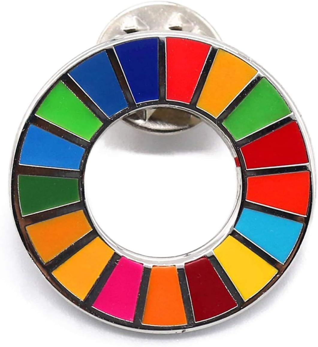 日本産 Sdgsピンバッジ 18個1セット 17個のアイコンバッチと1個のsdgsロゴのバッチ 円税込 国連ブックショップ購入 送料 無料 N98 その他 Labelians Fr