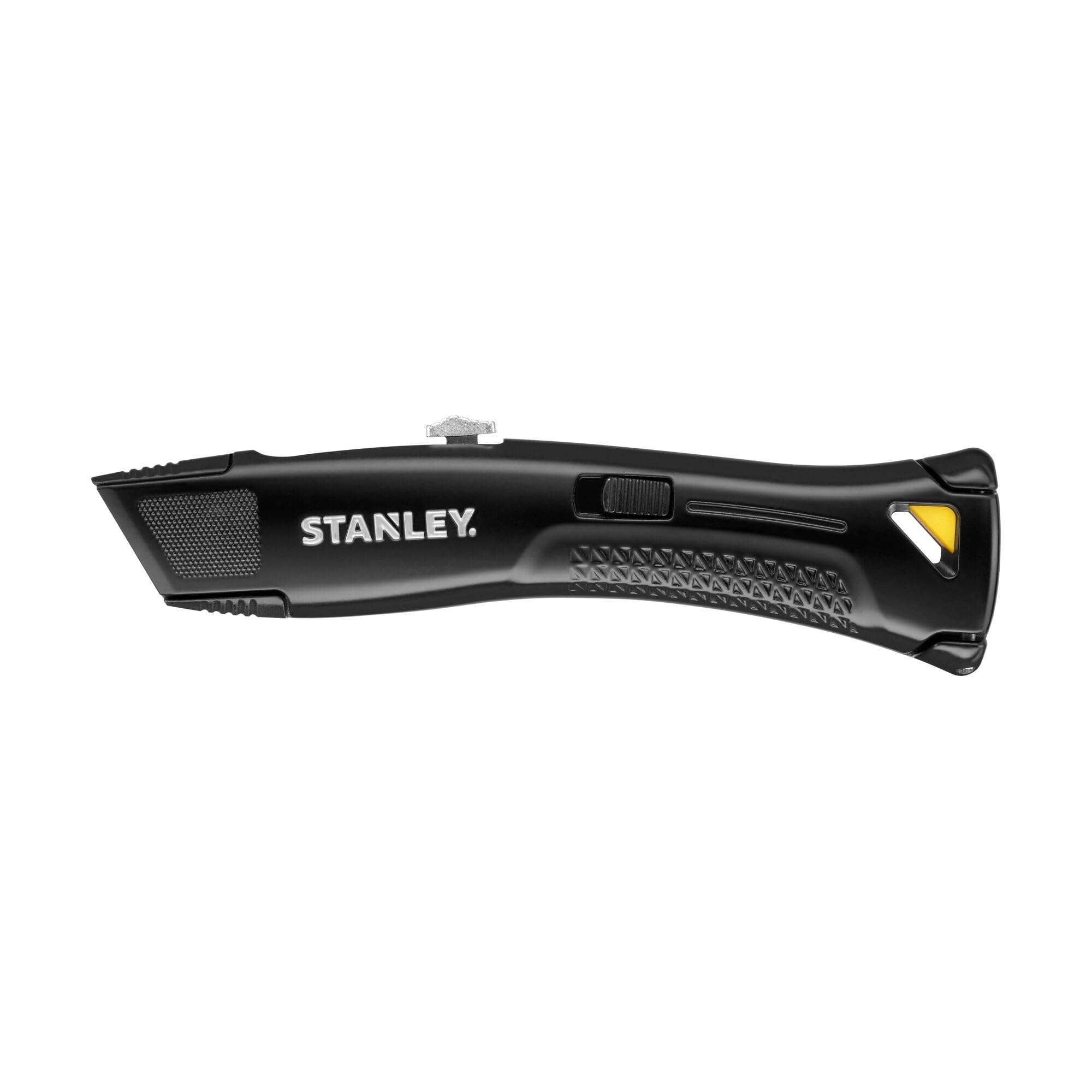 Stanley Heavy Duty Retractable Trade Knife (Black), Designed for Heavy-Duty Cutting Jobs