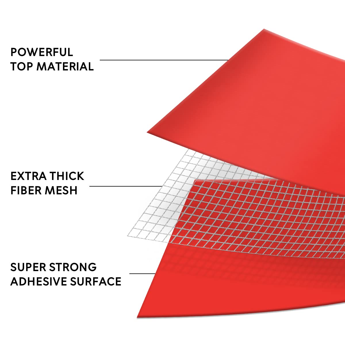 Paquete de 36 | cinta acorazada premium roja [50m x 48mm] cinta de tela cinta de reparación | alta fuerza adhesiva | cinta adhesiva | cinta acorazada resistente | cinta adhesiva multiuso