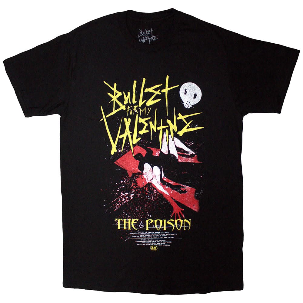 Rock Off officially licensed products Bullet for My Valentine The Poison Cover T Shirt L Black
