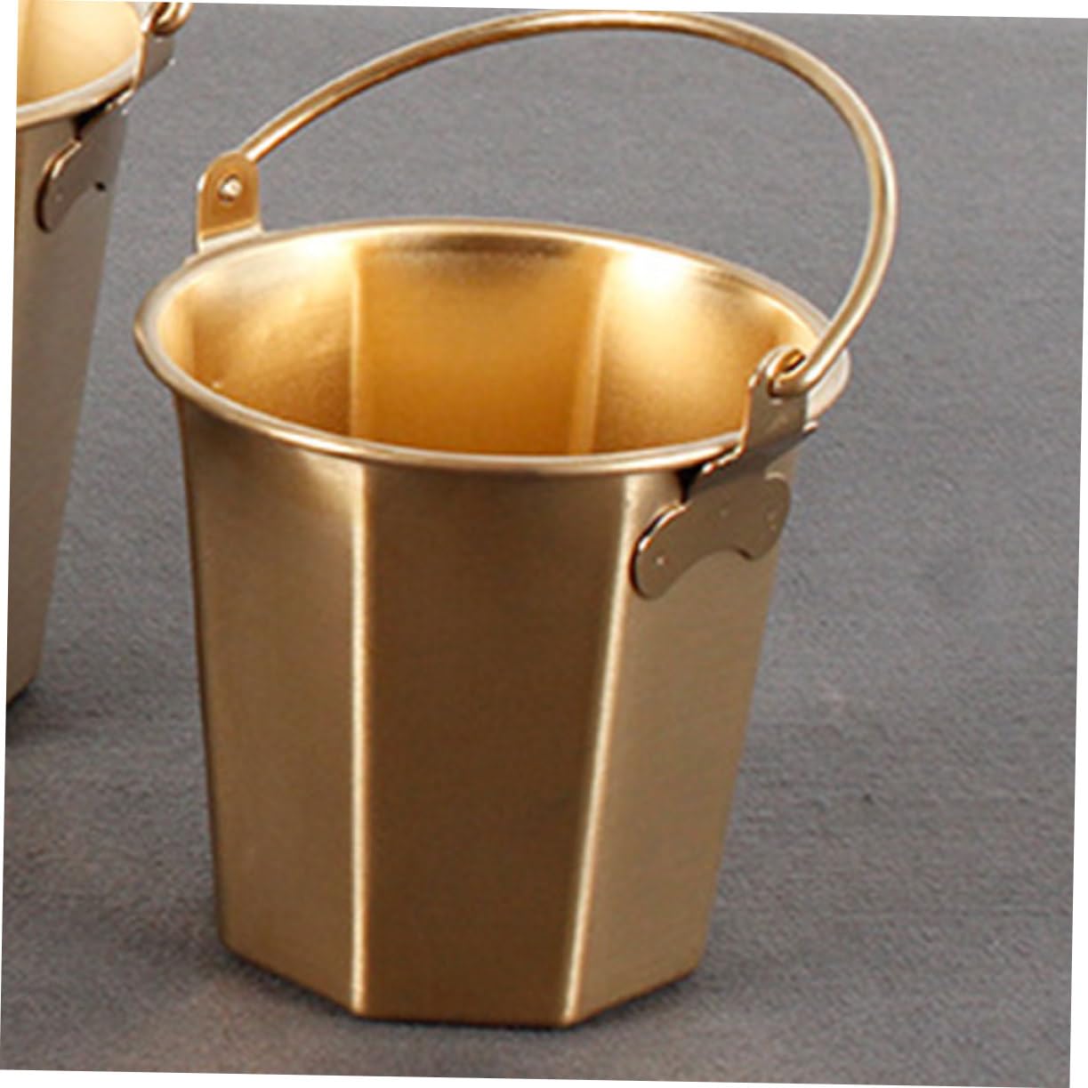 BESPORTBLE 3 Pièces seau de camping seau d'alimentation seau à plâtre récipient à huile seau à huile seaux d'eau Seau en acier inoxydable Seau à poignée godet capacité récipient à lait