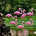 JOYIN 10 Pack Small Yard Flamingos Ornament Stakes, Mini Pink Flamingo Yard Decorations, Mini Lawn Plastic Flamingo Statue with Rubber Coating Metal Legs for Outdoor, Garden, Luau Party Gift (3-10IN)