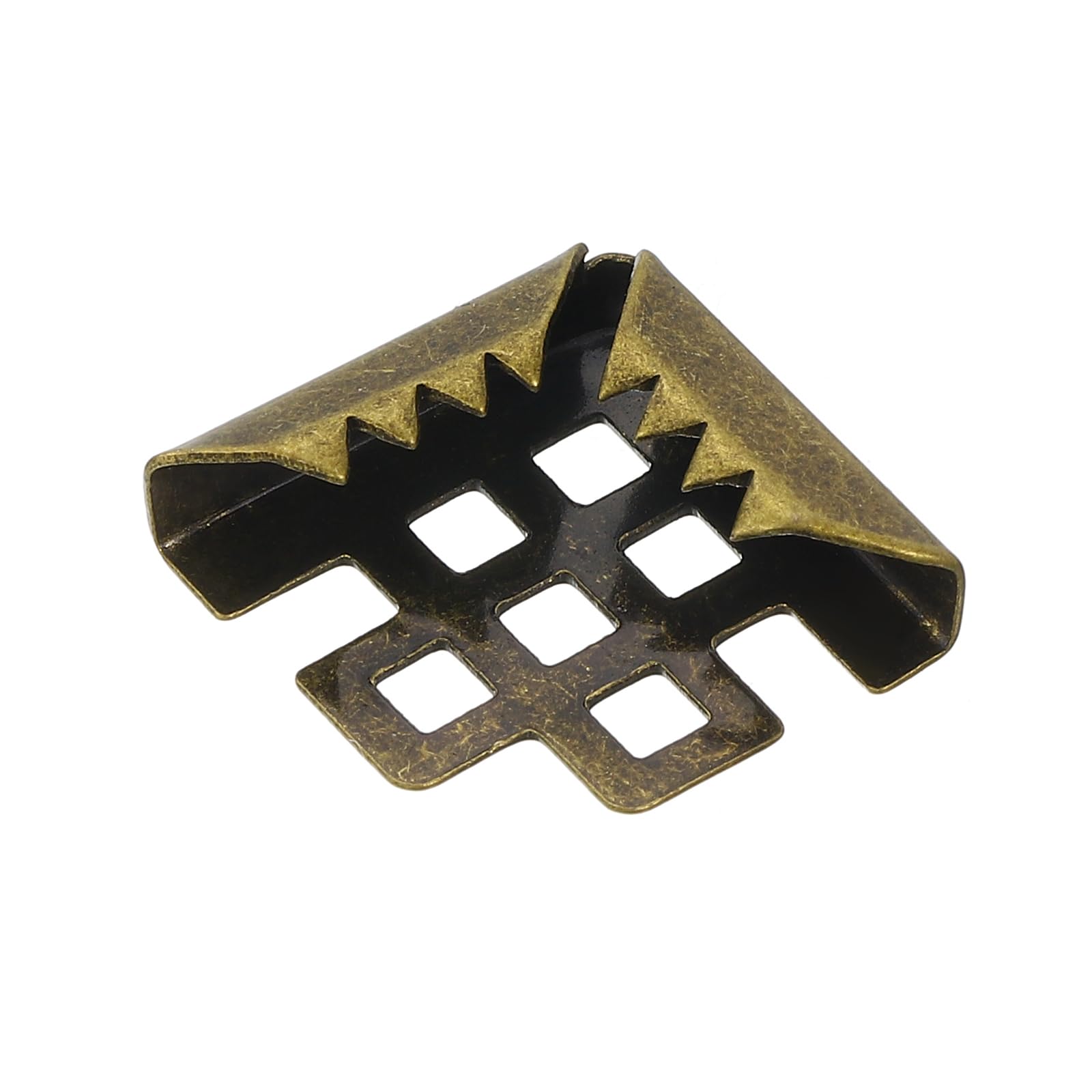 PATIKIL 16mm Metal Book Corners,50pcs Photo Corners Book Corners Protector Retro Metal Decorative for Crafting Scrapbook Photo Album Book Binding,Bronze - Image 4
