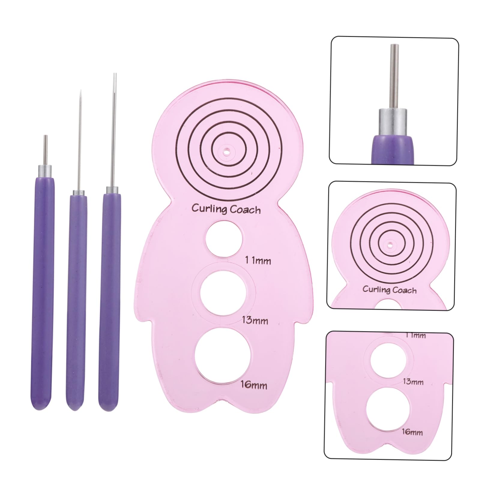 HOODANCOS DIY Paper Quilling Tool Kit 4pcs Paper Roller Set Craft Quilling Tools for Boys and Girls Adults