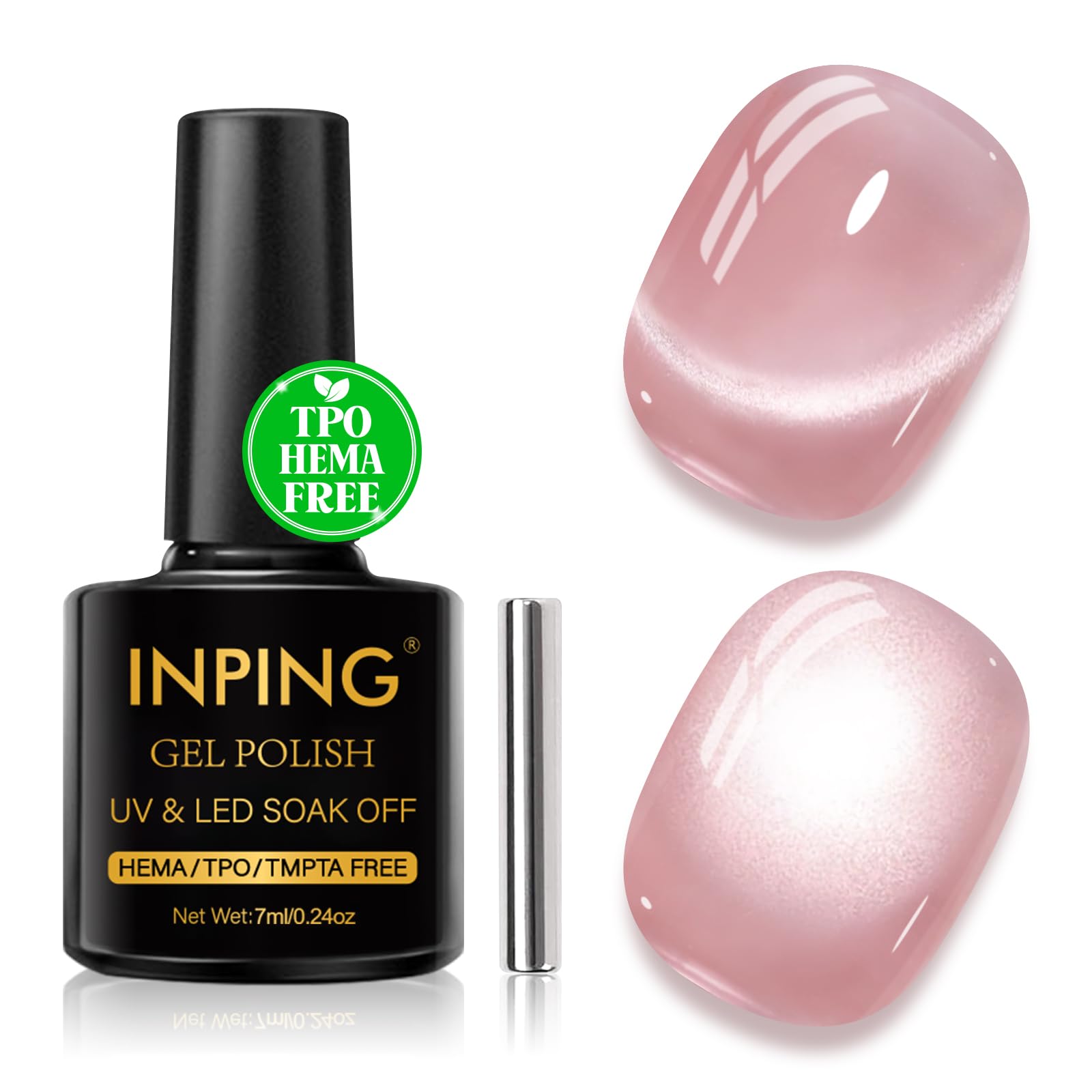 INPING Pintauñas Semipermanentes, TPO-FREE HEMA-FREE, Crystal Jelly Rose Esmaltes Semipermanentes de Uñas en Gel UV LED Gel Nail Polis Uñas Diy Manicura Nail Art Set, 7 ML — view 17