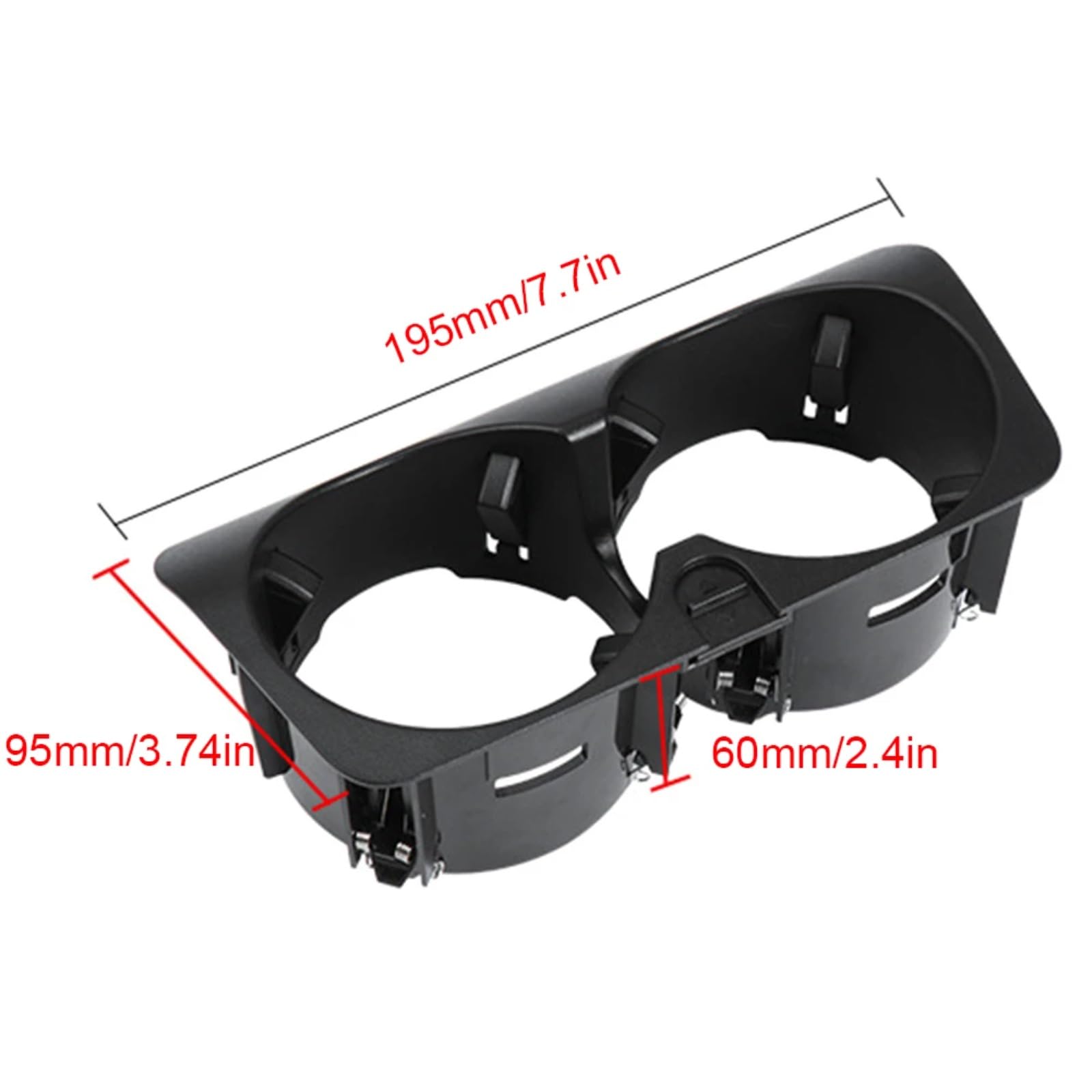 Centrale Consolle Portabevande Custodia Per Inserto Portabicchieri Per Console Centrale Anteriore Per Auto 2056800691 Compatibile Con Benz W205 Class C W447 Class V 2016-2021